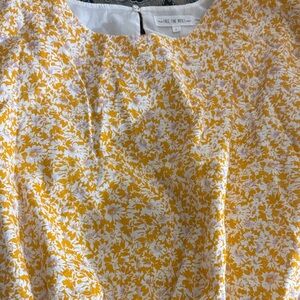 Free the Roses Yellow Floral Top